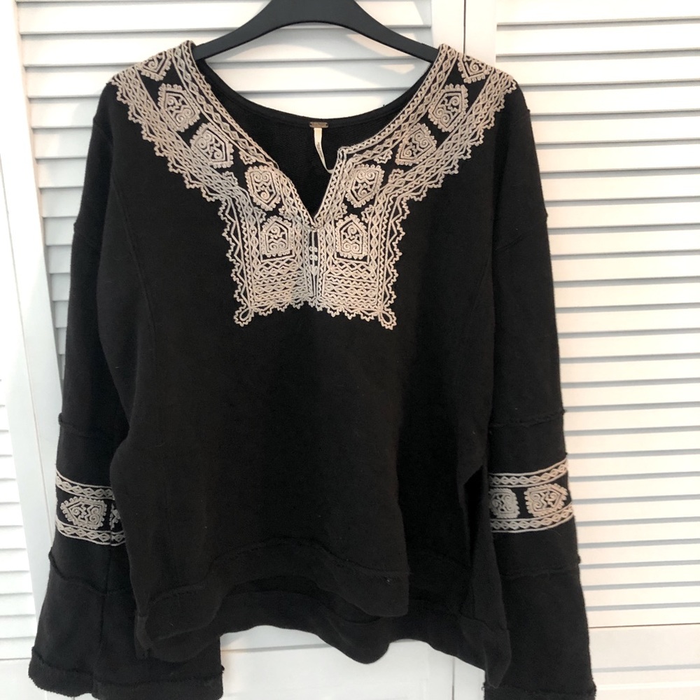Free People Bell Sleeve Top